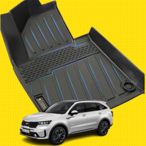 TPE카매트 발매트 발판 고무 입체 차량 자동차 바닥 깔판 쏘렌토 MQ4 하이브리드, 운전석+조수석+뒷자석