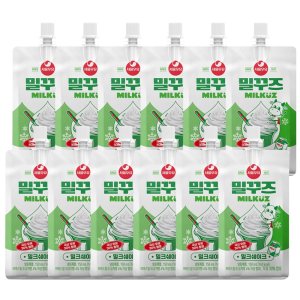 서울우유 아이스크림 바 파인트 밀크쉐이크 밀꾸즈, 150ml, 12개