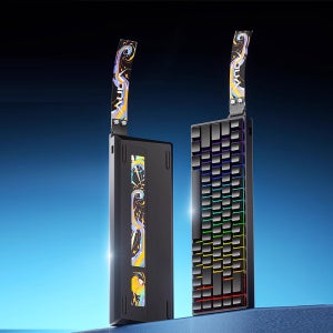 독거미 WIN68HE ULTRA AULA 알루미늄 자석축 게이밍 키보드 블랙, 회목자석축