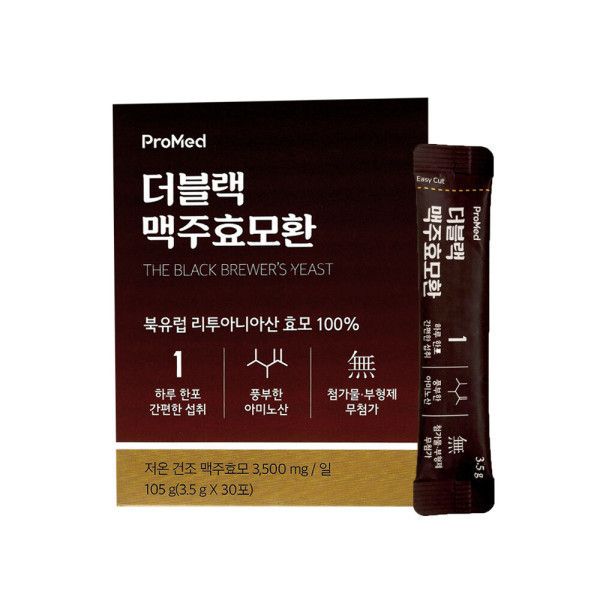 <b>프로메드</b> 더블랙 맥주효모환 3.5g x 30포
