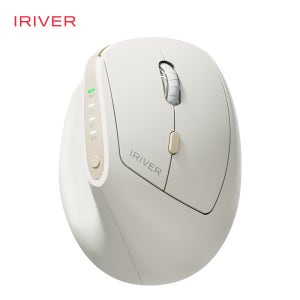 아이리버 EV35c 항균 충전식 멀티페어링 무소음 무선 버티컬 마우스 화이트