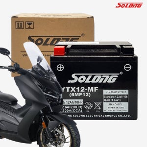 YTX12-BS 소롱 MF 무보수 배터리 존테스 350D 12V 12AH 밧데리