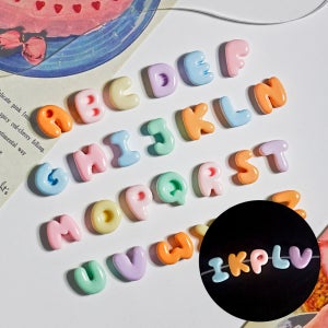 알파벳 이니셜 비즈 공예 재료 스트랩 키링 목걸이 팔찌 만들기 글자 IE05