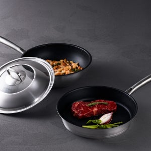 [2종세트] 알텐바흐 디펜더스S 바닥5중 스텐 코팅팬 28cm, 2종세트