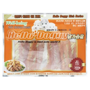 헬로도기 강아지건조간식 사사미 애견 대용량강아지간식 젤리꽈배기, 300g, 1개