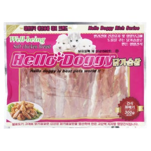 헬로도기 강아지건조간식 사사미 애견 대용량강아지간식 건식꽈배기, 300g, 1개