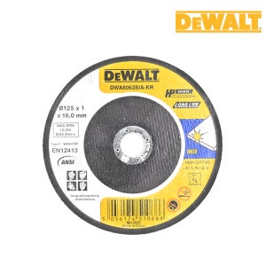 디월트 절단석 125MM DWA8063SIA 그라인더날 컷팅날 금속 스텐