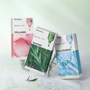 메디힐 베스트 에센셜 마스크팩 3종 30매 (티트리+콜라겐+히알루론산)