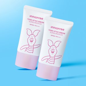 이니스프리 톤업 노세범 선스크린 EX 곰돌이 푸 에디션 60ml, 2개