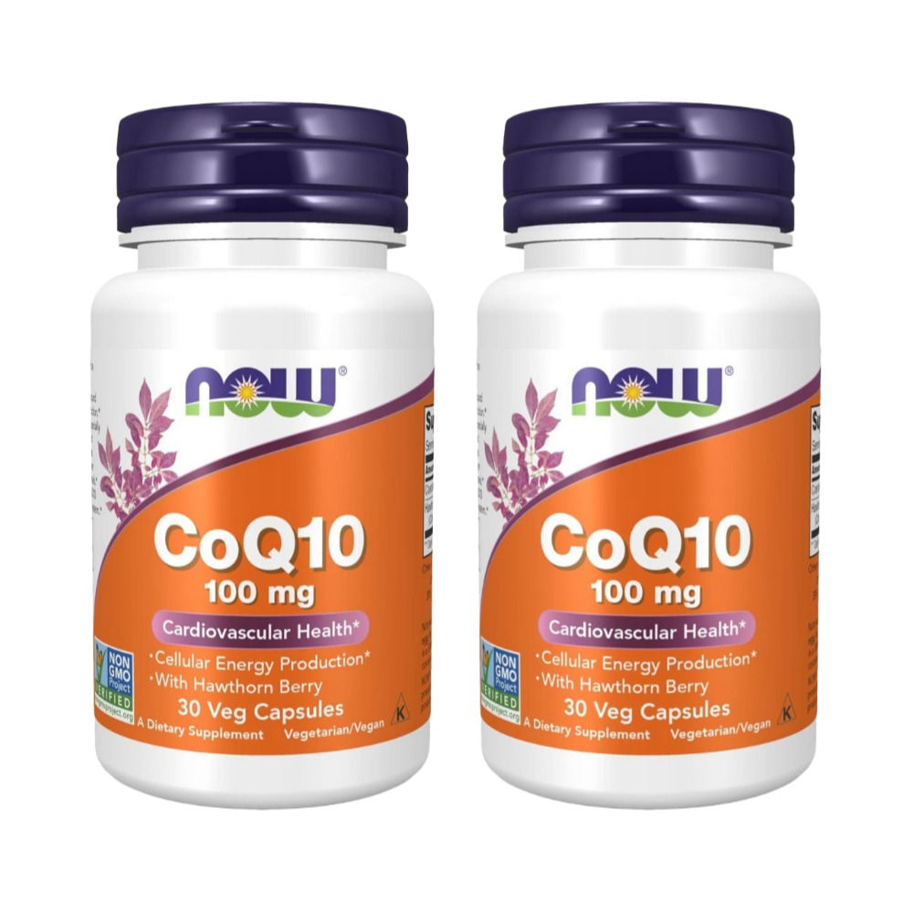 나우푸드 코큐텐 코엔자임 Q10 <b>유비퀴놀 100MG</b> 30캡슐, 2개