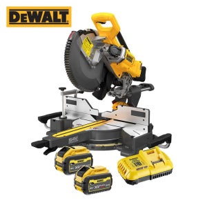 디월트 60V 충전 305mm 슬라이딩 각도 절단기 3Ah 2팩 날포함 DCS781X2