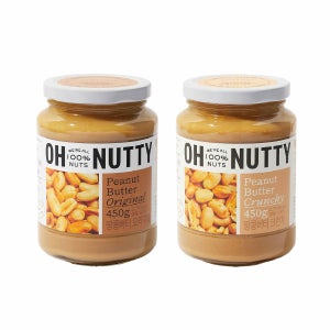 대용량 땅콩버터 오리지널, 크런치 100% 450g (택 2)