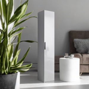 아파트 거실 좁은공간 틈새30cm 원룸 도어형 5단 수납장