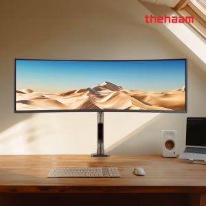 더함 모니터암 고중량 퓨전 싱글 모니터 거치대 124.5cm(49인치)