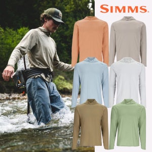 심스 솔라플렉스 후디 낚시 후드티 자외선차단 풀커버 후디 남성 Simms