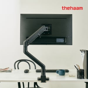 더함 모니터암 초 고중량 볼드그립 싱글 모니터 거치대 144.8cm(57인치)