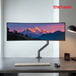 더함 모니터암 초 고중량 볼드그립 싱글 모니터 거치대 144.8cm(57인치)