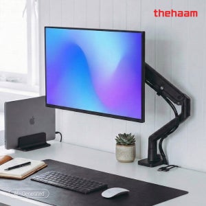 더함 모니터암 초 고중량 볼드그립 싱글 모니터 거치대 144.8cm(57인치)