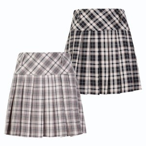 SNP골프 여성 프레피 체크 플리츠 골프 스커트