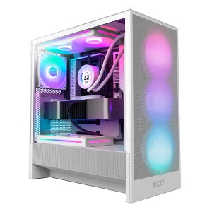 NZXT H5 FLOW V2 RGB 화이트 미들타워 PC케이스