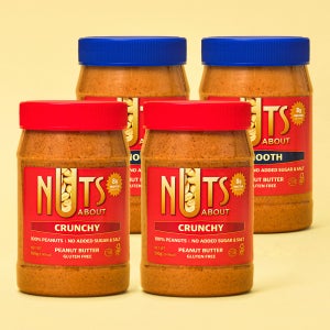 넛츠어바웃 무첨가 100% 땅콩버터 혼합구성, 500g, 4개