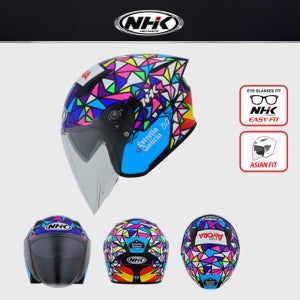 NHK헬멧 S1 GP PRO 앙헬 피케라스 블랙 오토바이 오픈페이스 헬멧