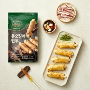 비비고 통오징어만두 (유통기한 26년 7월 18일) 200g, 6개