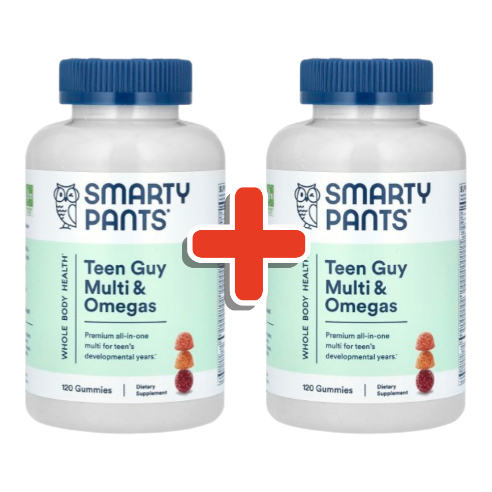 <b>스마티팬츠</b> 남자 청소년 틴가이 멀티비타민 <b>오메가3</b> 120구미, 2개