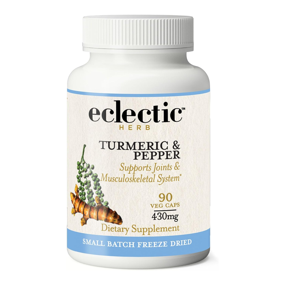 Eclectic Institute 프리즈 드라이드 <b>터메릭 페퍼 430mg</b> 90 베지캡슐