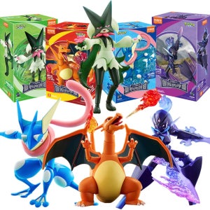 팝마트 Pop Mart Blokees 포켓몬 Charizard Greninja Meowscarada Ceruledge 피카추 블라인드 박스 빌딩 블록 액션 애니메이션 피규어 인형