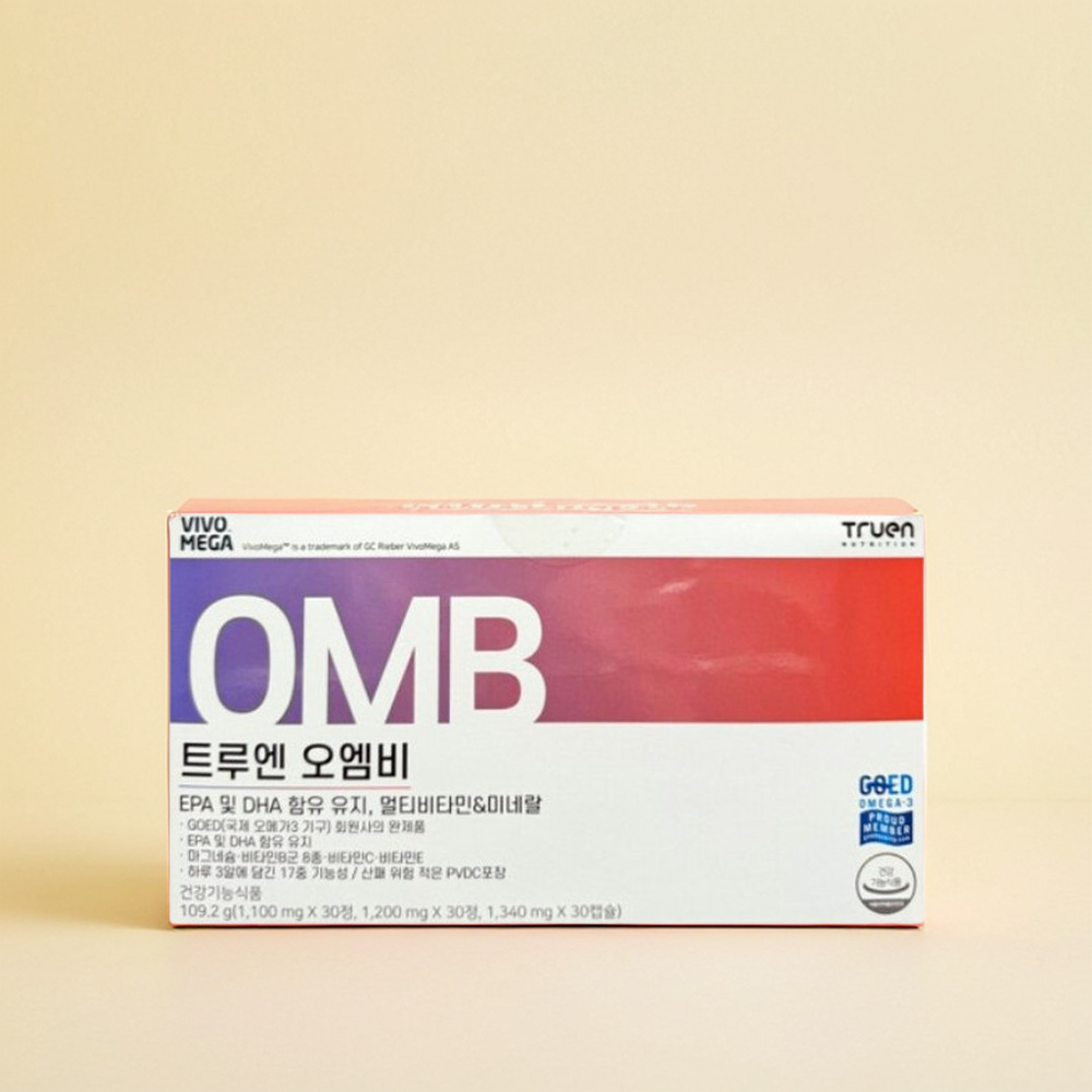 <b>트루엔</b> 오엠비 알티지 오메가3 마그네슘 OMB 30캡슐, 1개