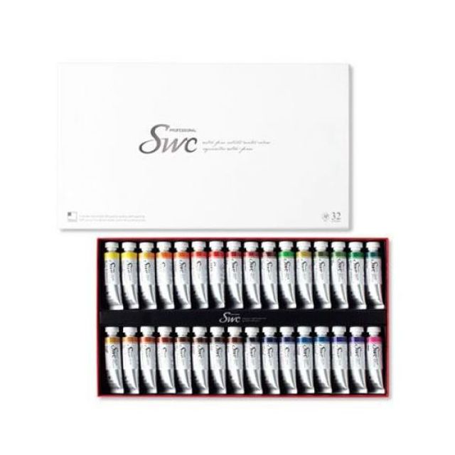 SWC Tubes 32 색 수채화 물감 세트 신한 15 ml 신 한