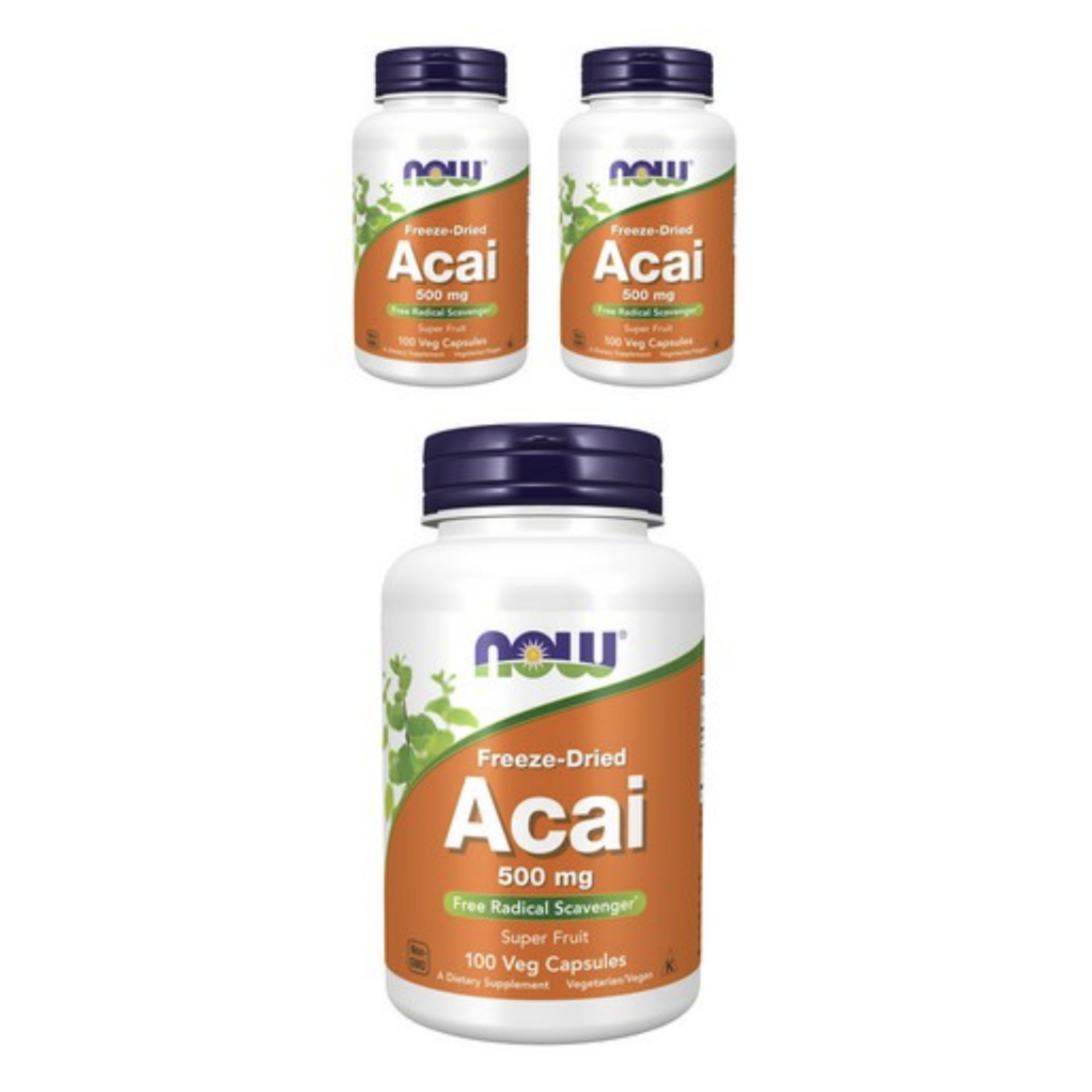 [2+1] 나우푸드 <b>아사이 500mg</b> 100베지캡슐