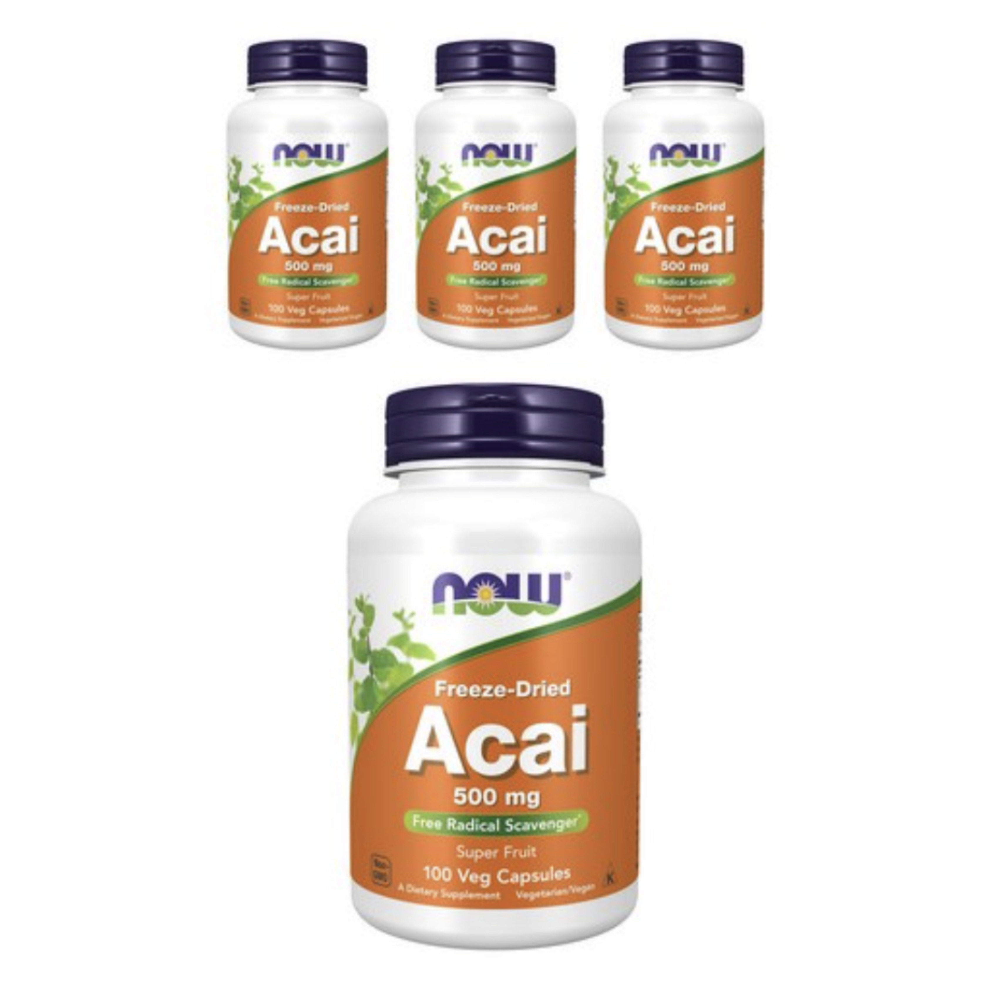 [3+1] 나우푸드 <b>아사이 500mg</b> 100베지캡슐