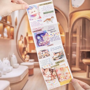 냥냥 몽환일기 빈티지 다꾸 PET 마테 스티커 5C3