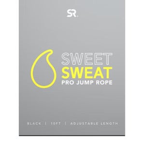 스포츠리서치 Sweet Sweat 프랍 점프 로프 블랙 점프 로프 1개