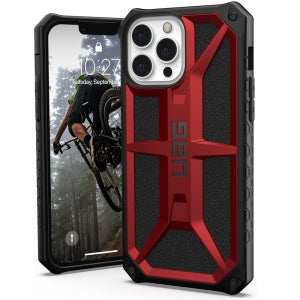 UAG 아이폰 13 프로 맥스 휴대폰 케이스 모나크 크림슨