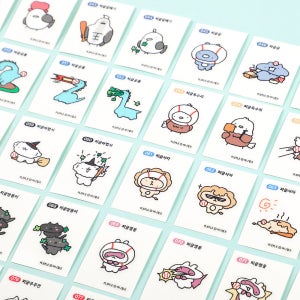 플레플레 야니멀즈 찌글 띠부띠부씰 ver.2