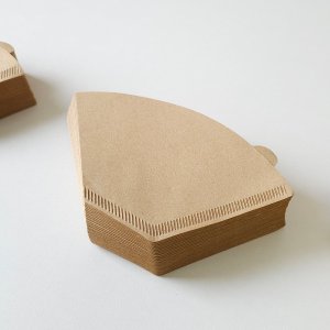 핸드드립 커피 필터 100매 U자형 여과지 필터 칼리타 멜리타 원두 브라운1인분 100매