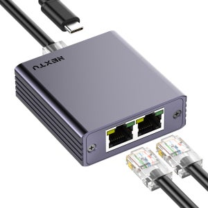 넥스트 1대2 기가비트 스플리터 랜카드 RJ45 1x2 / 1포트 개별사용 최대 1Gbps / 2포트 동시 사용 최대 1G