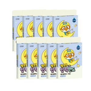 뽀로로 탄력밴드 소형 16매입 10개 캐릭터밴드 유아 어린이 상처 반창고