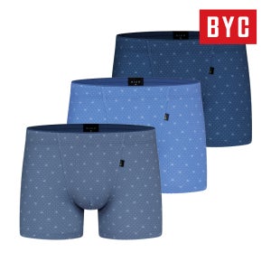BYC 남성 드로즈 면스판 80수 사각팬티 하이앤노블 프리미엄 수피마 3매입 MNS5006