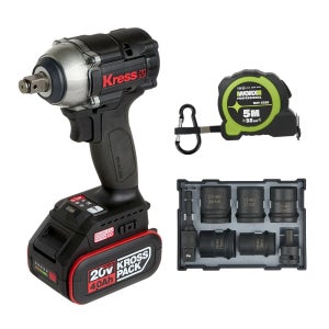 크레스 충전 임팩 렌치 20V 4.0Ah 배터리1개 12.7mm KU272.3