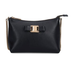 [페라가모] 25FW 금장 바라 보우 체인 미니백 블랙 22-0819 0780217