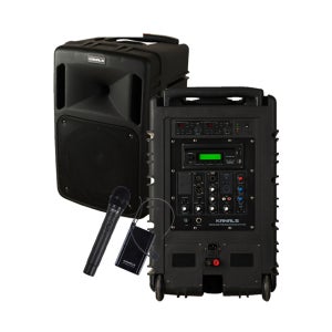 카날스 BK-1050BC 이동용 충전식 앰프 스피커 스탠드 무선2개 500W KANALS