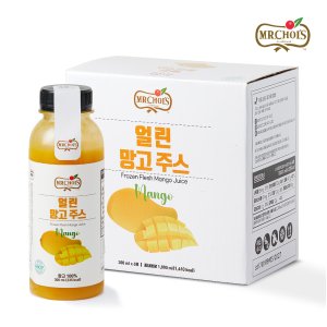 [미스터초이스] 100% 얼린 망고 주스 300ml x 6입 [수입 음료][무설탕][무첨가]