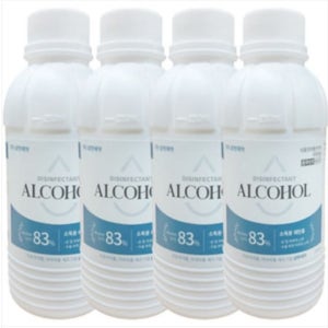 청소용 에탄올 소독용 청소 알코올 청소용 피부 소독 알콜 250ml 4ea
