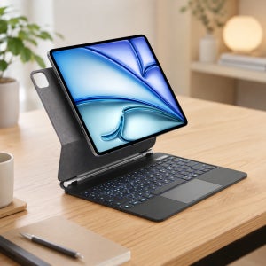 룩씨 매직 키보드 케이스 무선 블루투스 블랙, 아이패드 에어 33cm(13인치) M2 6세대