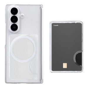 에나가드 카드 수납 풀커버 맥세이프 케이스 투명, 갤럭시Z 폴드7