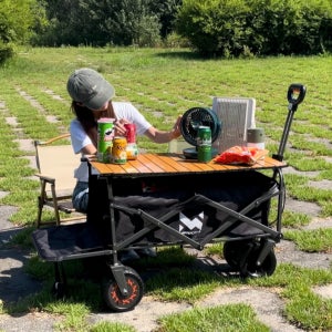 캠핑 전동웨건 전동카트 캠핑왜건 국산 삼성배터리 업그레이드